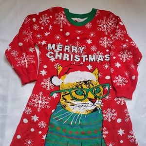 Christmas sweater dress girls size 7